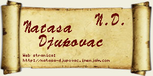 Nataša Đupovac vizit kartica